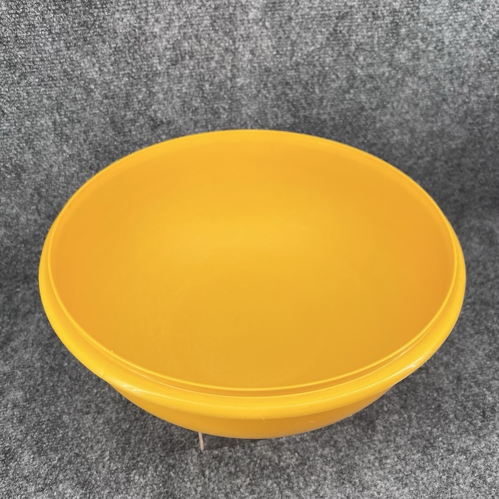 VTG Tupperware Fix N Mix 274 26 Cup Mixing Popcorn Bowl Plastic Tangerine 12" - Picture 2 of 7